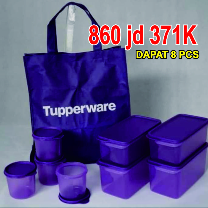 freshness collection set Tupperware warna ungu