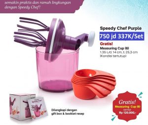 Speedy Chef Purple Tupperware promo bulan april 2022
